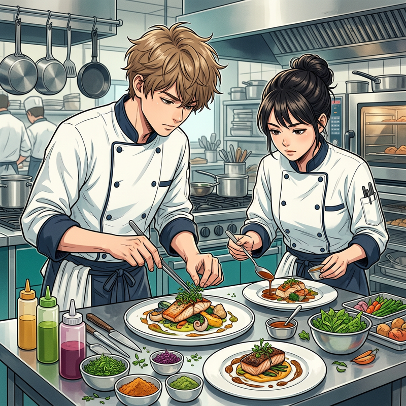 Chef cuisinier gastronomique